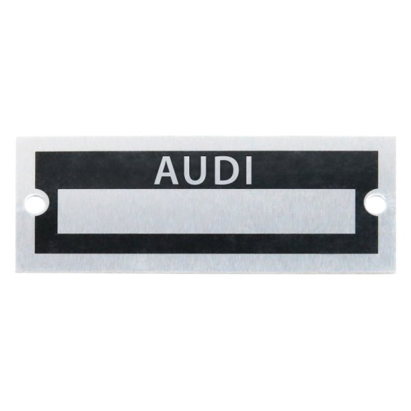 Vintage Parts® - "Audi" Blank Data VIN Plate
