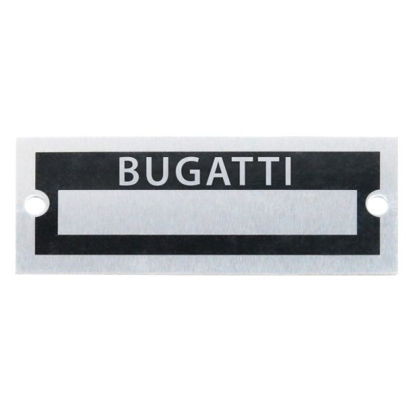 Vintage Parts® - "Bugatti" Blank Data VIN Plate
