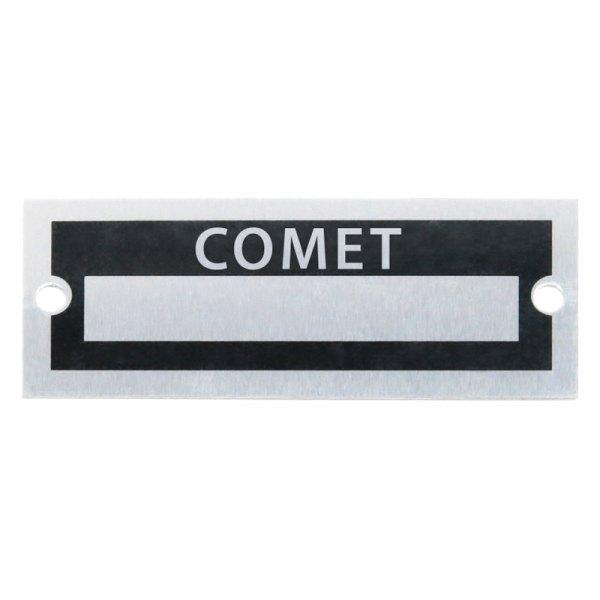Vintage Parts® - "Comet" Blank Data VIN Plate