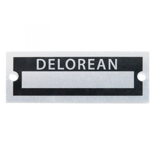 Vintage Parts® - "Delorean" Blank Data VIN Plate