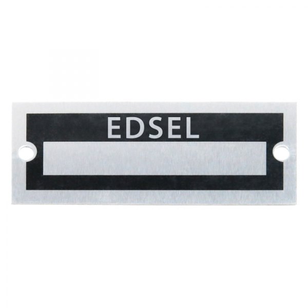 Vintage Parts® - "Edsel" Blank Data VIN Plate