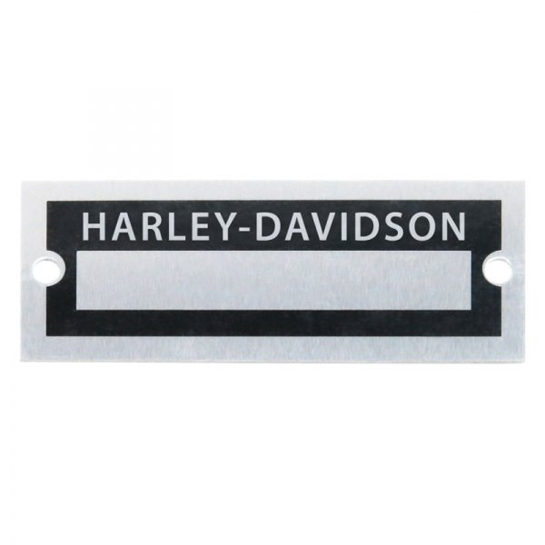 Vintage Parts® - "Harley Davidson" Blank Data VIN Plate