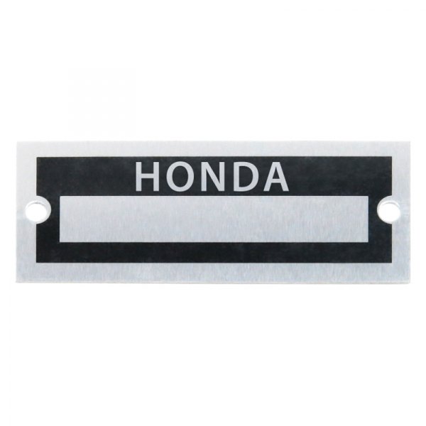 Vintage Parts® - "Honda" Blank Data VIN Plate