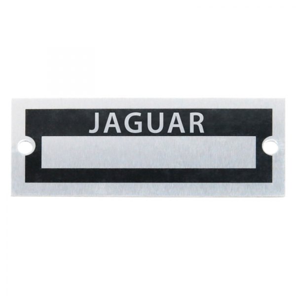 Vintage Parts® - "Jaguar" Blank Data VIN Plate
