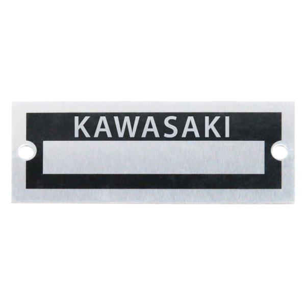 Vintage Parts® - "Kawasaki" Blank Data VIN Plate