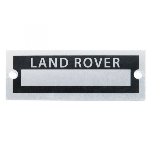 Vintage Parts® - "Land Rover" Blank Data VIN Plate