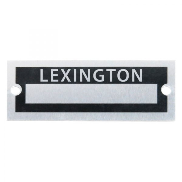 Vintage Parts® - "Lexington" Blank Data VIN Plate