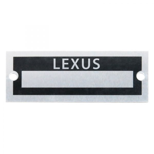 Vintage Parts® - "Lexus" Blank Data VIN Plate