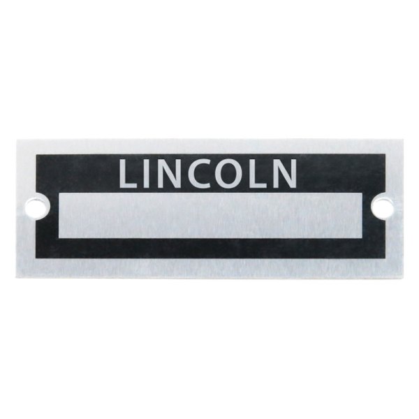 Vintage Parts® - "Lincoln" Blank Data VIN Plate