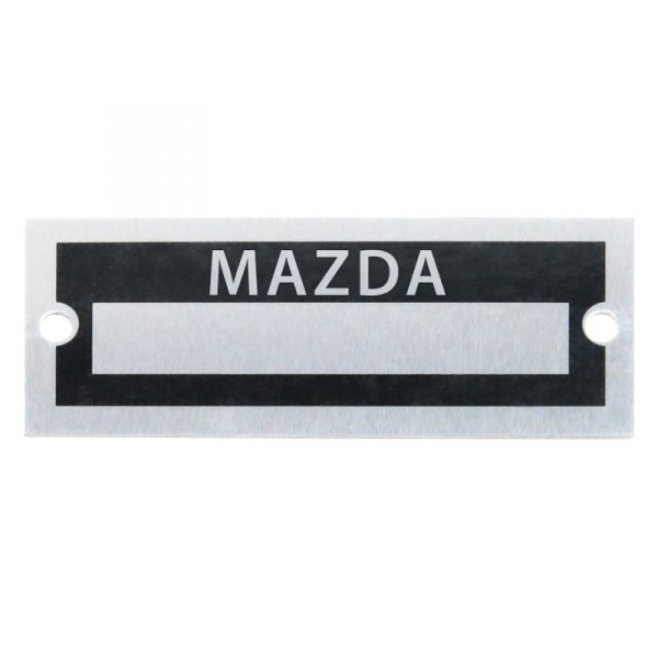 Vintage Parts® - "Mazda" Blank Data VIN Plate