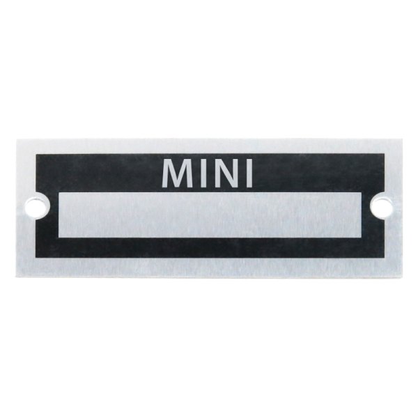 Vintage Parts® - "Mini" Blank Data VIN Plate