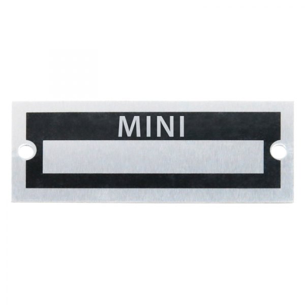 Vintage Parts® - "Mini" Blank Data VIN Plate