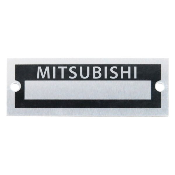 Vintage Parts® - "Mitsubishi" Blank Data VIN Plate