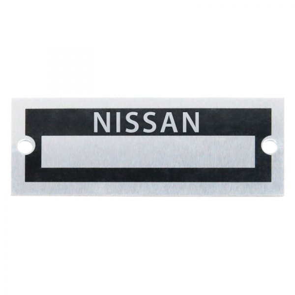 Vintage Parts® - "Nissan" Blank Data VIN Plate