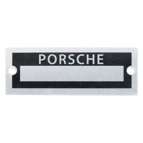 Vintage Parts® - "Porsche" Blank Data VIN Plate
