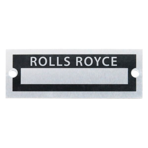 Vintage Parts® - "Rolls Royce" Blank Data VIN Plate