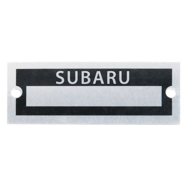 Vintage Parts® - "Subaru" Blank Data VIN Plate