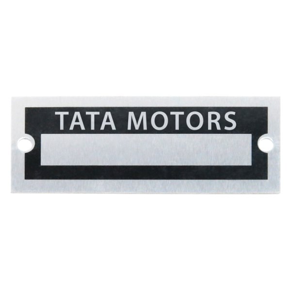Vintage Parts® - "Tata Motors" Blank Data VIN Plate