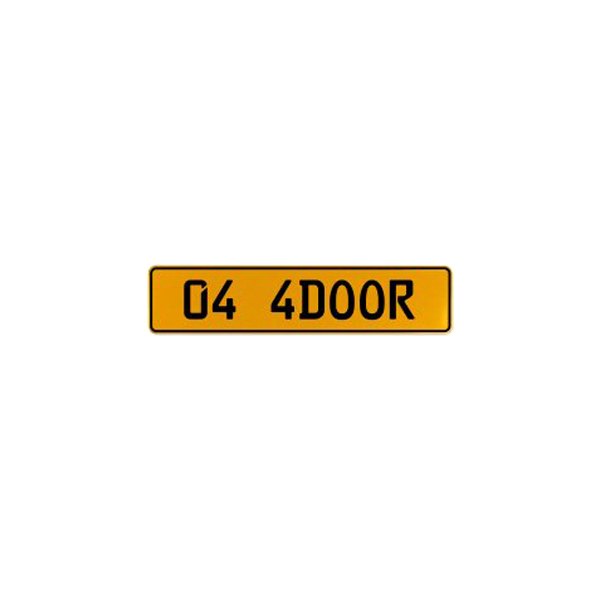 Vintage Parts® - Street Sign Mancave Euro License Plate Name Door Sign Wall with 04 4DOOR Text