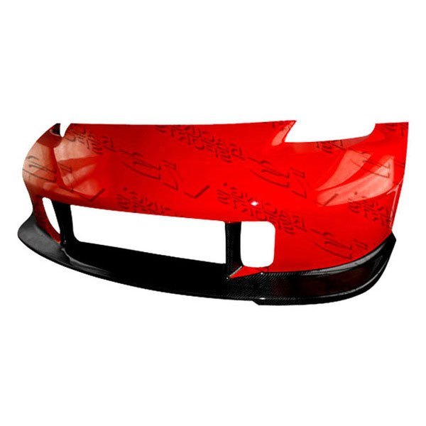 VIS Racing® - Wings GT Style Fiberglass Front Bumper with Carbon Fiber Insert (Unpainted)