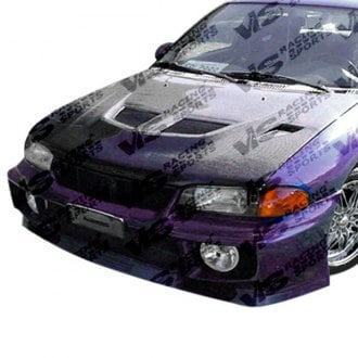 Mitsubishi Mirage Custom Hood Panels | Fiberglass, Carbon Fiber — CARiD.com