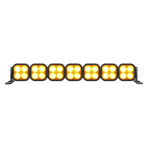 Vision X® - Unite Series Frosted 20" 124W Curved Dual Row Spot Beam Amber LED Light Bar