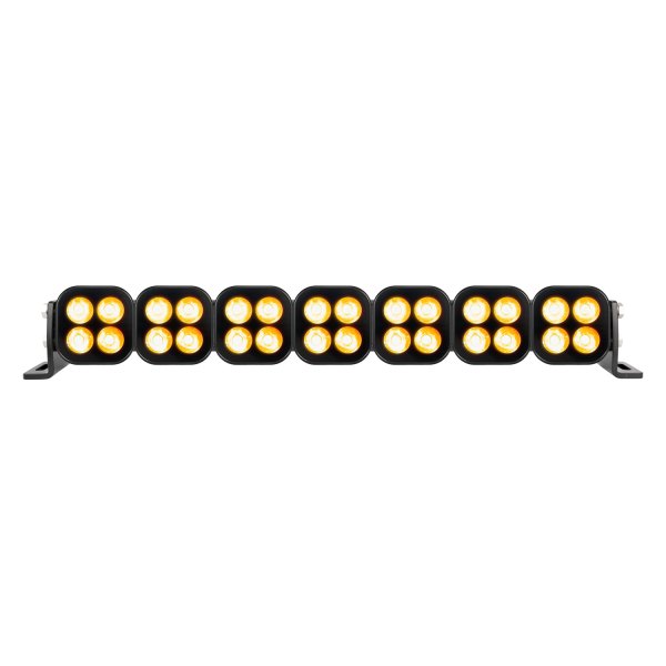 Vision X® - Unite Series Blackout 20" 124W Curved Dual Row Spot Beam Amber LED Light Bar