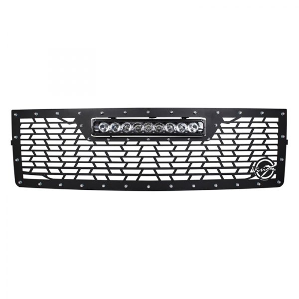 Vision X® - 1-Pc VX Series Light Bar Style Black Powder Coated CNC Machined Main Grille