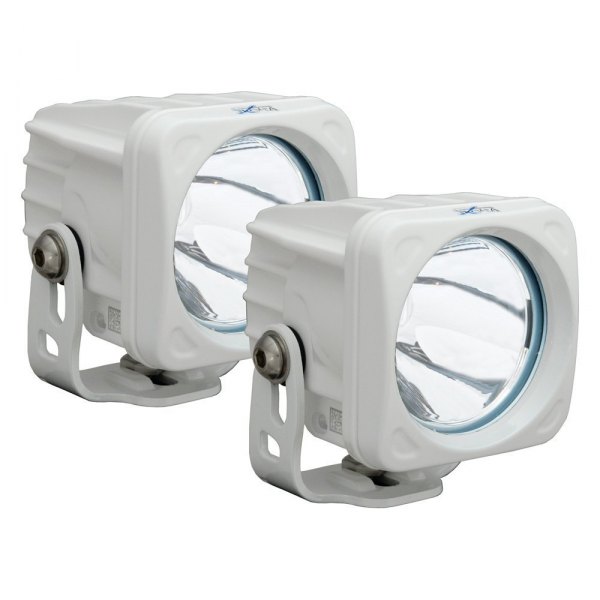 Vision X® - Optimus Series 3" 2x10W Square White Housing Narrow Beam LED Lights