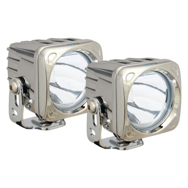 Vision X® - Optimus Series 3" 2x10W Square Chrome Housing Narrow Beam LED Lights