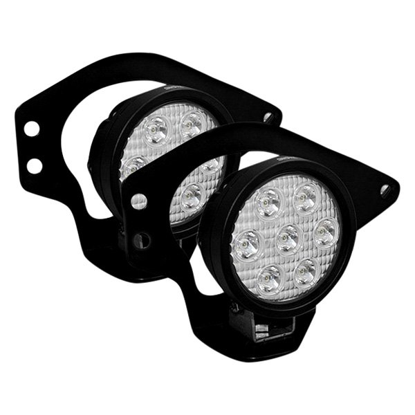 Vision X® - Fog Light Location Utility Market Xtreme 4" 2x35W Round Narrow Beam LED Lights Kit