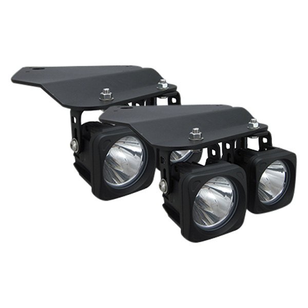 Vision X® - Fog Light Location Optimus Series 3" 4x10W Square Narrow Beam LED Lights Kit