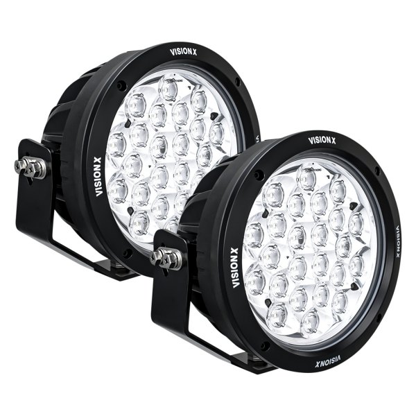 Vision X® - Cannon CG2 Multi 8.7" 2x168W Round Driving Beam LED Lights