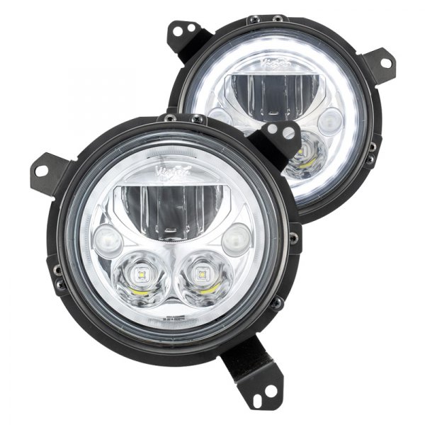 Vision X® - Vortex 7" Round Chrome Halo LED Headlights