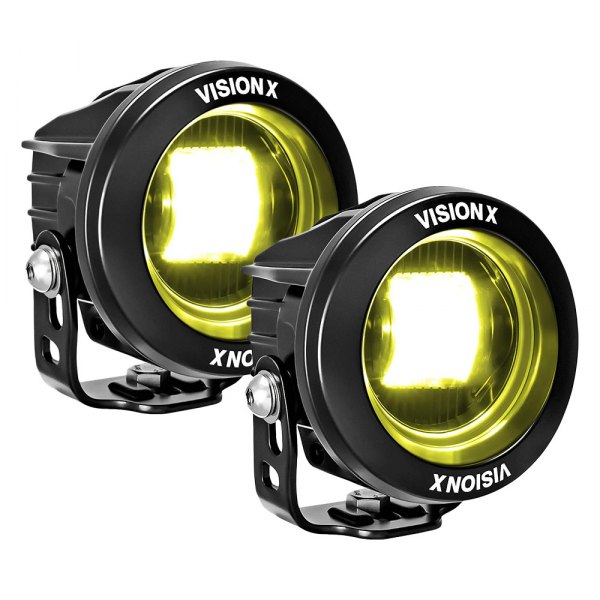 Vision X® - Cannon CG2 SAE 3.7" 2x40W Round Elliptical Beam Amber LED Lights