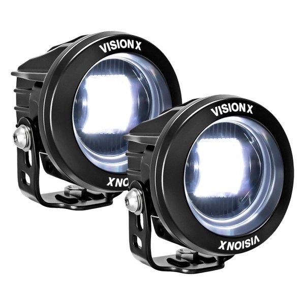 Vision X® - Cannon CG2 SAE 3.7" 2x40W Round Elliptical Beam LED Lights
