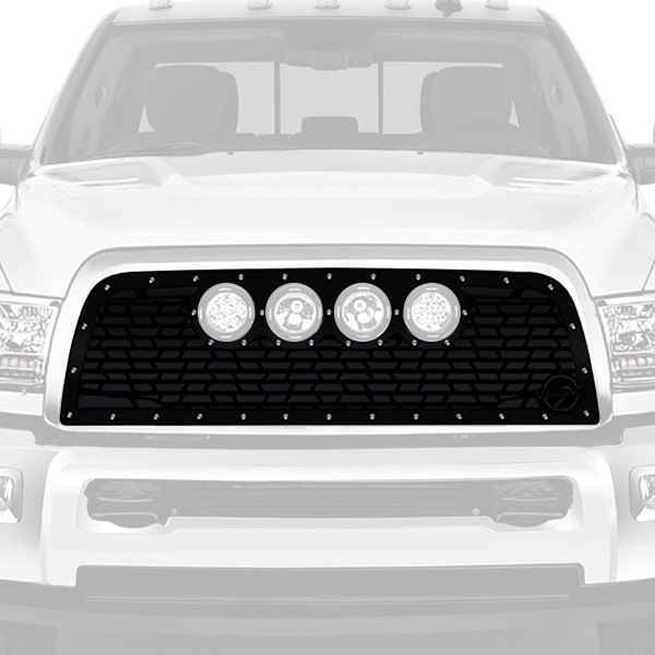 Vision X® - 1-Pc VX Series Cannon Gen 2 Style Black Powder Coated CNC Machined Main Grille