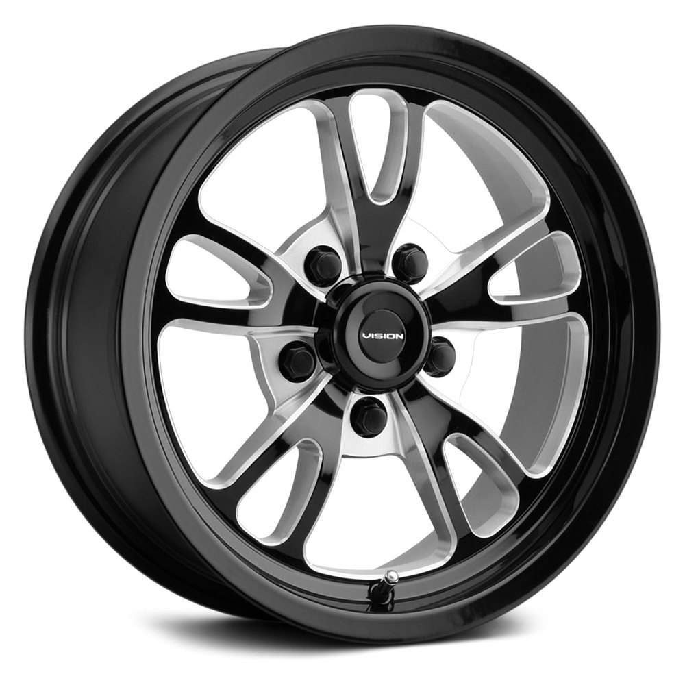 VISION® 149 PATRIOT Wheels Gloss Black with Milled Spokes Rims