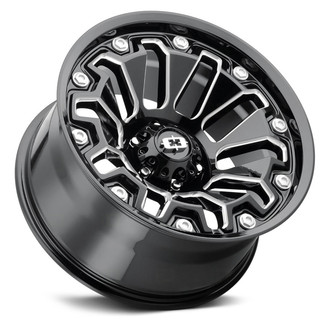 362 ARMOR Gloss Black with Milled Spokes