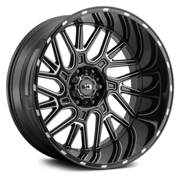 VISION OFF-ROAD® - 404 BRAWL Gloss Black with Milled Spokes