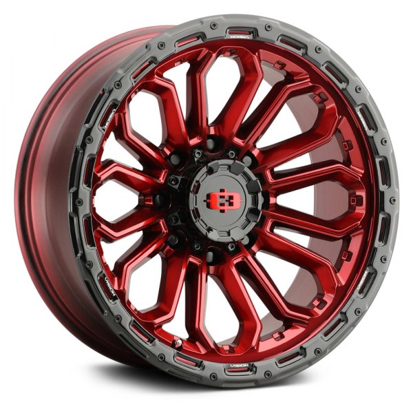 VISION OFF-ROAD® - 405 KORUPT Gloss Red with Gloss Black Lip
