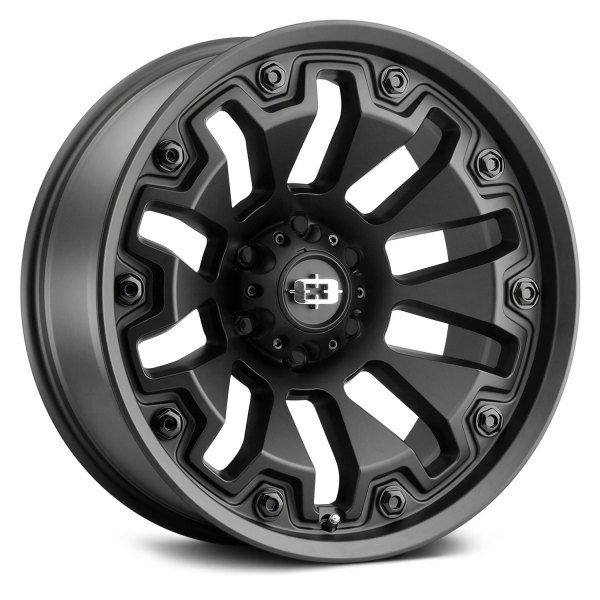 VISION OFF-ROAD® - 362 ARMOR Satin Black with Gray Bolts