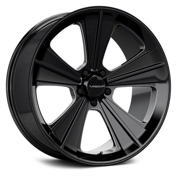VISION® - MISSILE Gloss Black with Milled Spokes