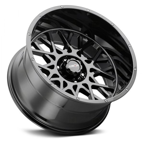 VISION OFF-ROAD® 412 ROCKER Wheels - Gloss Black with Stainless