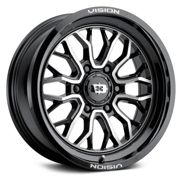 VISION OFF-ROAD® - 402 RIOT Gloss Black with Machined Face
