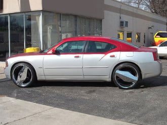  449 Morgana Chrome on Dodge Charger