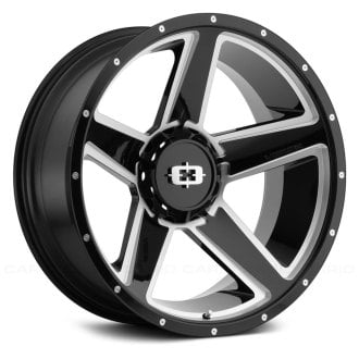 VISION OFF-ROAD® - 390 EMPIRE Gloss Black with Milled Spokes
