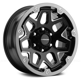 SE7EN Gloss Black with Milled Accents and Grey Ring