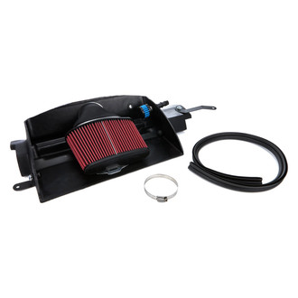 Volant® - Open Element Shielded Plastic Black Cold Air Intake System with DryTech 3D Red Filter