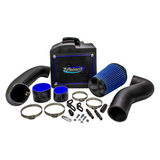 Volant® - Plastic Black Cold Air Intake System with Pro 5 Blue Filter